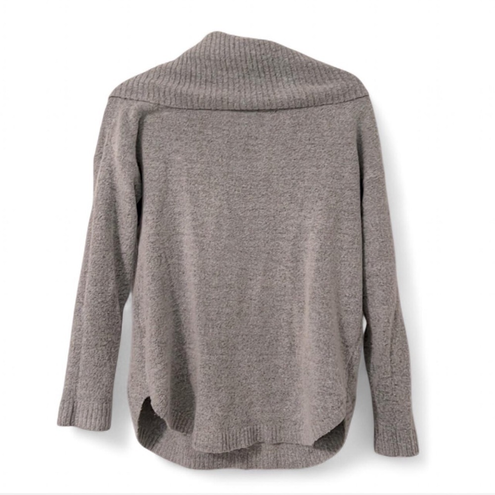 Oversized Cowl Neck Sweater Gray XS - Picture 4 of 9